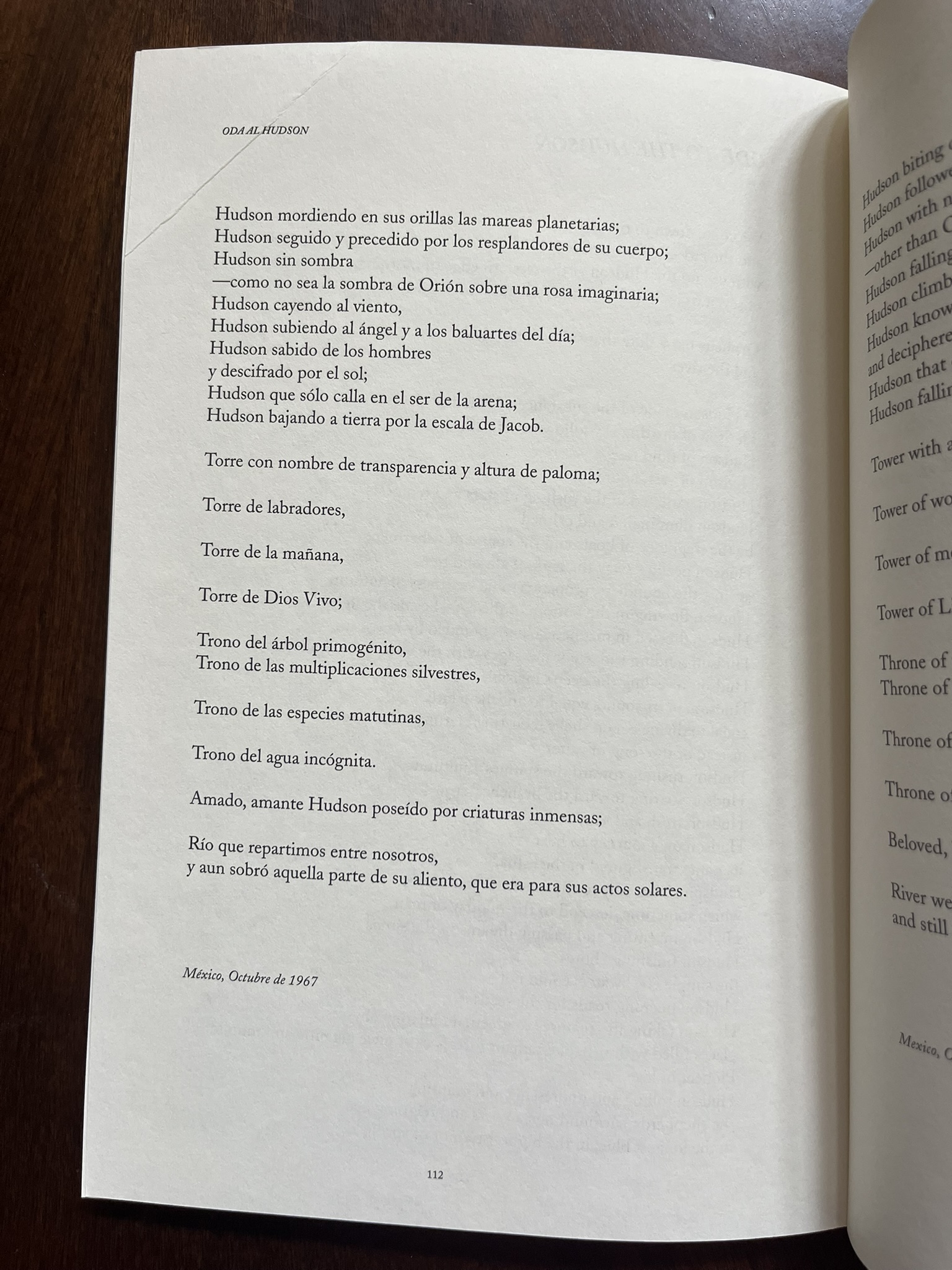 Ode to Hudson Poem Spanish Page 2