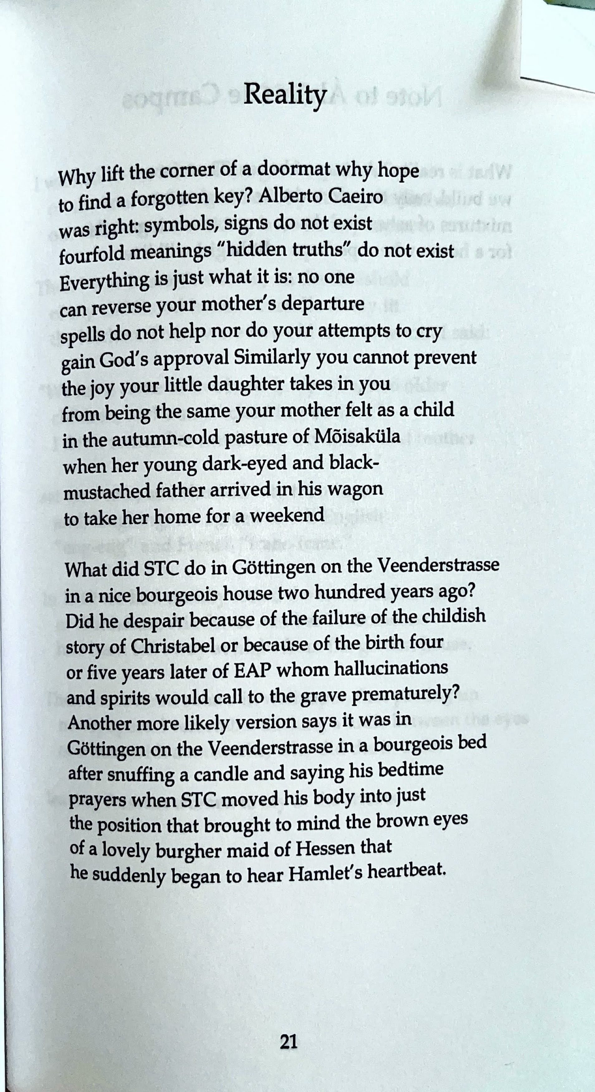 Juri Talvet Poem