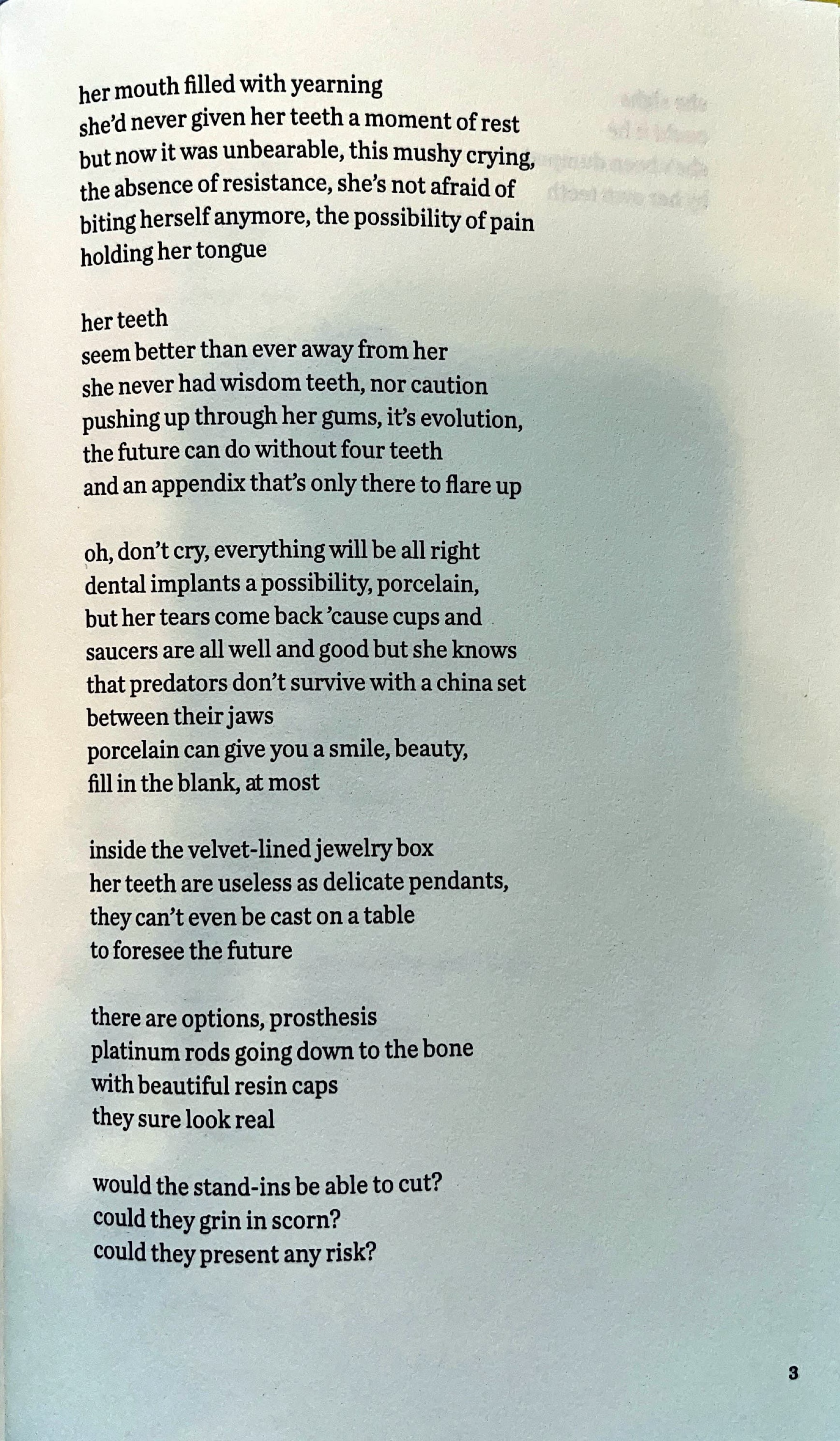 Teeth Poem Page 2 (English)
